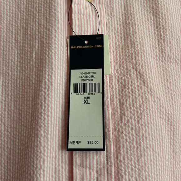 Ralph Lauren Polo pink sear sucker button up - Picture 2 of 2